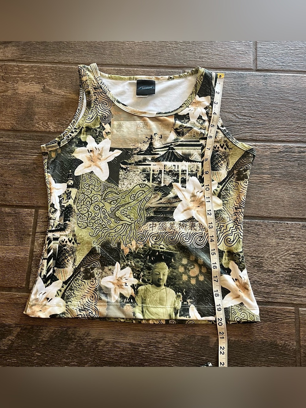 Athletic Works Athletic workout shorts and top Buddha and Flowers L - Picture 7 of 12
